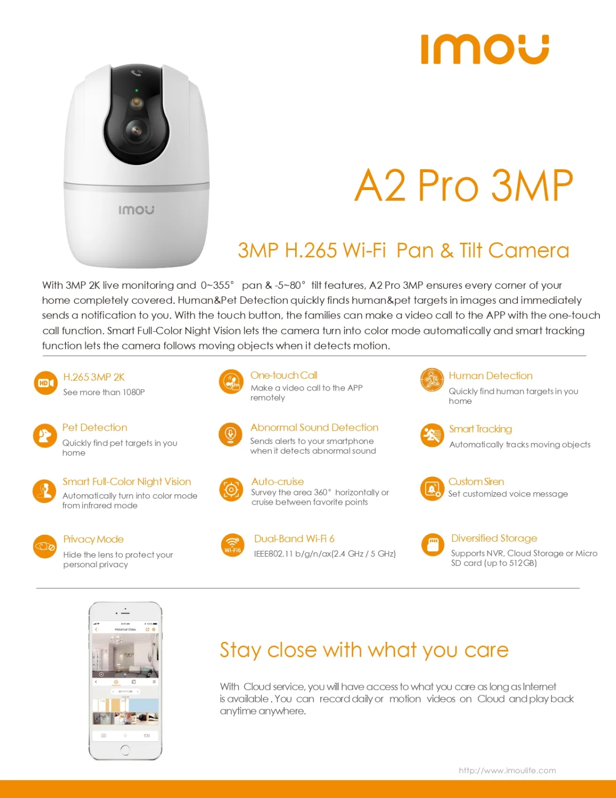 กล้องวงจรปิด IMOU Ranger 2A Pro (IPC-A32EP-PRO)
